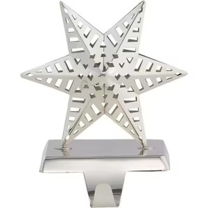 Luxury Decorative Metal <b>Stocking</b> <b>Holder</b> for Festive Gatherings and Seasonal Decor - Product Image 3