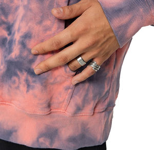 Sweat-shirts tie-dye personnalisés, fabrication directe d'usine, logo sur mesure, vente en gros de sweats pour hommes, sweats en molleton 320 gsm, fabricant. - Product Image 5