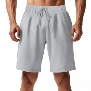 Shorts Bermuda pour hommes, couleur unie, taille à cordon de serrage, poches à séchage rapide, vêtements décontractés - Product Image 2