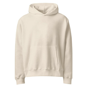 Sudadera con Capucha para Hombre EZW-102 Beige, Tela Suave, Bolsillo Canguro, Puños y Dobladillo Acanalados, Estilo Casual y Cómodo - Product Image 1