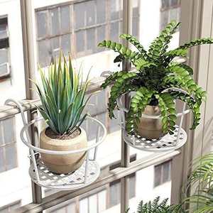 Heavy Duty Iron Hanging Planter Basket With <b>Hook</b> For Balcony Railing Wall Flower Pot Holder Rust Resistant <b>Garden</b> Decor Outdoor - Product Image 3