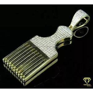 Collar de Diseño Trisha Jewels con Moissanita VVS, Plata de Ley, Estilo Hip Hop Unisex, Totalmente Engastado, Certificado GIA - Product Image 4