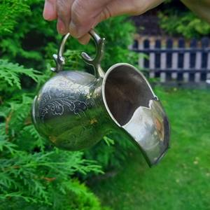 <b>Mini</b> Engraved Jug Elegant Decorative Piece Silver Finished Pitcher Ideal For <b>Table</b> Styling Flower Arrangement And Gift Use - Product Image 6