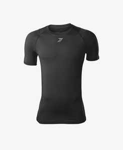 Padded <b>Compression</b> <b>Shirt</b> <b>Men</b> Youth Rib Chest Shoulder Protection Breathable 4-Way Stretch Custom Team Logo OEM Wholesale Factory - Product Image 1