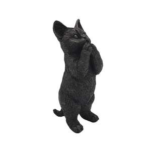 Escultura de Gato de Hierro Fundido, Artesanía en Bronce, Figura Decorativa de Gato para Jardín - Product Image 3