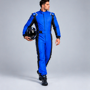 Combinaison de course bleue à manches longues pour homme, en polyester respirant, imperméable, séchage rapide, pour toutes les saisons, vêtements de moto à prix avantageux - Product Image 2