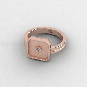 High Quality 925 Sterling Silver 14K Gold Plated Octagon 10mm <b>Blank</b> Bezel Setting DIY Resin Keepsake Jewelry Findings Custom - Product Image 2