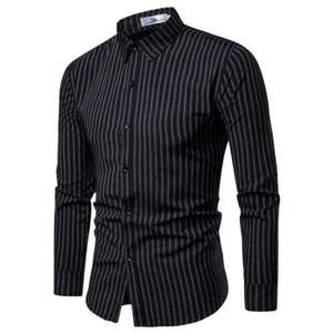 Chemises habillées décontractées en coton personnalisées pour hommes, col rabattu, manches longues, grandes tailles, prix raisonnable - Product Image 2