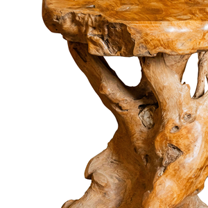 Mesa de Centro ARTERRA Premium, Rústica, de Raíz de Teca Natural, Hecha a Mano, Artesanal, Antigua, Duradera, para Sala de Estar, Mueble de Lujo para el Hogar CT-002 - Product Image 2