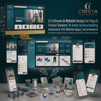 Logiciel de conception de sites e-commerce basé sur l'IA pour les formateurs de yoga et de fitness à domicile, réservation de services, application mobile Android iOS, WordPress, Shopify