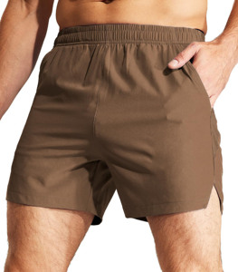 Shorts de sport pour homme à séchage rapide, légers, en coton, style vintage, taille élastique, confortables et à motifs. - Product Image 1