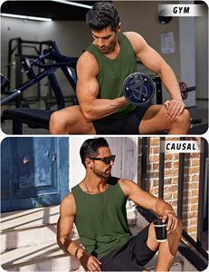 Premium Athletic Collection <b>Men</b>’s Tank Top Sleeveless Gym Shirt Bodybuilding Vest Fitness Workout <b>Singlet</b> Breathable Stretch - Product Image 2