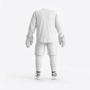 Conjunto de uniforme de hockey con camiseta deportiva y pantalones cortos a juego, tela transpirable, ajuste cómodo, ropa deportiva duradera para actividades físicas. - Product Image 3