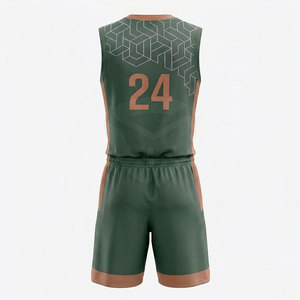 Conjunto de Uniforme de Baloncesto Unisex Personalizado, Transpirable, de Secado Rápido, Jersey y Pantalones Cortos, Ropa Deportiva para Equipo, Logotipo Frontal, Entrenamiento, Juegos, Práctica - Product Image 1