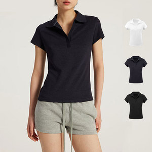 Camiseta de Golf para Mujer Wearpex, Nueva, de Alta Calidad, sin Botones, Cuello Camisero, Manga Corta, Poliéster/Algodón, Antiarrugas, Secado Rápido - Product Image 1