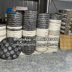 Meilleures ventes en gros de nacre écologique faite à la main assiette de service de luxe moderne et sûre pour les aliments fournisseur d'usine haut de gamme pour - Product Image 6