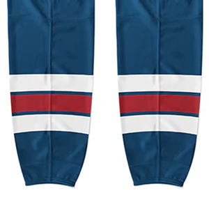 Chaussettes de hockey sur glace personnalisées pour jeunes, 100 % polyester, tricot performance, durables pour l'équipe, entraînement et match, vente en gros - Product Image 4