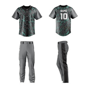 Uniforme de Béisbol Sublimado Personalizado, Nuevo Modelo 2025, Transpirable, Alta Calidad, Venta al Por Mayor OEM, Ropa Deportiva - Product Image 4