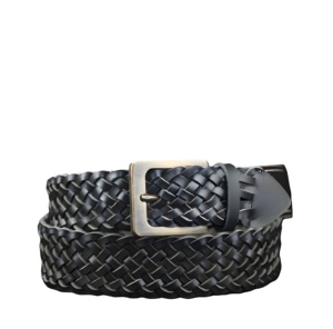 Ceintures tressées de luxe Braidster noires, design durable, haute qualité, accessoires élégants et modernes 2026, mode décontractée et raffinée - Product Image 4