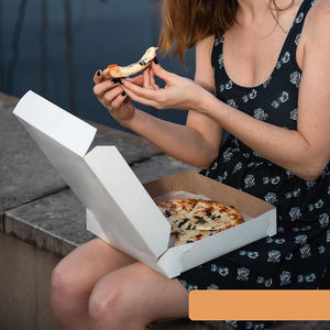 Printed <b>Pizza</b> <b>Boxes</b> Corrugated Board Wholesale Eco Friendly Food Packaging B2B - Product Image 4
