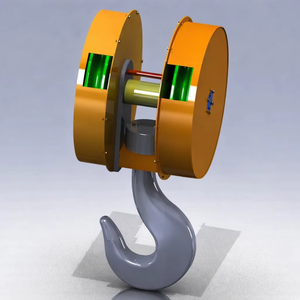 ตะขอเกี่ยวเครน EOT คุณภาพสูง 20 ตัน MS ชุบสังกะสีร้อน ยี่ห้อ CMK ตะขอเกี่ยวเครนอุตสาหกรรมสำหรับงานหนัก บรรจุกล่อง - Product Image 1