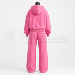 Conjunto Deportivo Personalizado para Mujer, Sudadera con Cierre y Pantalones Deportivos, Dos Piezas, Ropa Deportiva Informal, Fabricante OEM - Product Image 2