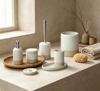 Ensemble d'accessoires de salle de bain personnalisables de haute qualité, design moderne, articles de toilette pour la décoration de la salle de bain à la maison et à l'hôtel