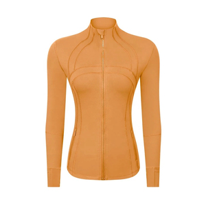 Chaquetas Deportivas Personalizadas de Secado Rápido y Buena Calidad con Cierre para Mujer, Ropa Deportiva para Correr, Yoga, Gimnasio, Manga Larga - Product Image 5