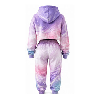 Ensemble de sweats à capuche personnalisés pour femmes, en tissu doux, coupe confortable et design tendance deux pièces assorti - Product Image 5