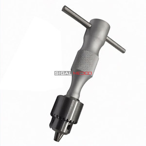Outil chirurgical vétérinaire professionnel pour le perçage osseux, perceuse orthopédique manuelle durable avec mandrin et clé, 16 cm - Product Image 5