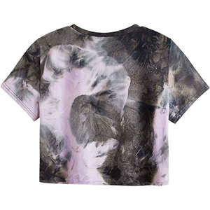 Women's Tie Dye O-Neck Tank <b>Tops</b> Loose Fit Casual Summer Breathable Anti-Wrinkle Knitted 100% Cotton Streetwear - Product Image 5