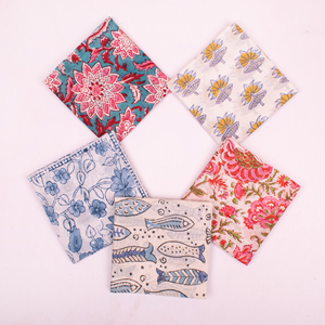 Accesorio para el Cabello de Moda Sostenible, Pañuelo de Algodón Estampado a Mano, Multifuncional, para Senderismo, Viajes, Unisex - Product Image 1