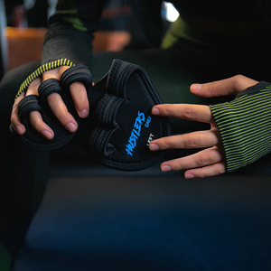 Custom Half-finger Gym Fitness Gloves <b>Foam</b> <b>Padding</b> Bodybuilding Training Palm Protection Cross-fit Weightlifting Unisex workout - Product Image 1