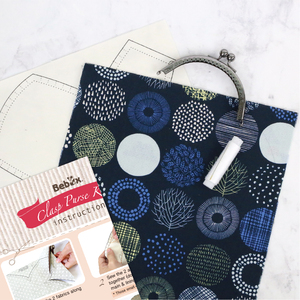 Modern DIY Craft Kit Stylish Clasp Purse <b>Sewing</b> Kit with Pre-Cut Fabric & Accessories - Product Image 2