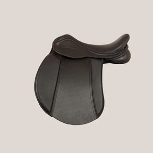 Selle tout usage en cuir véritable avec logo personnalisé, adaptée aux écoles d'équitation, aux clubs équestres, aux cavaliers professionnels et aux centres d'entraînement - Product Image 1
