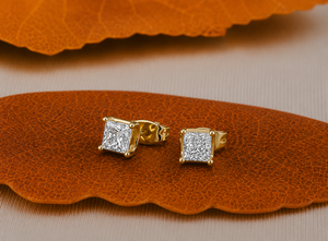 Boucles d'oreilles de mariage de luxe en or 14 carats avec diamant de laboratoire de 0,50 carat pour femme, certifiées IGI, légères, durables, uniques, bijoux en gros - Product Image 3
