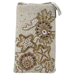 Mini sac de téléphone élégant fait main en perles de rocaille, pochette de téléphone brodée de perles pour soirée - Product Image 5