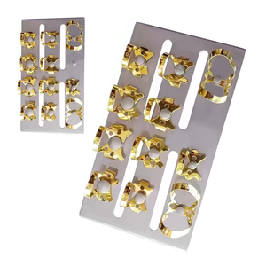 Juego de Pinzas Dentales de Goma Doradas, Herramientas de Aislamiento de Acero Inoxidable Duraderas para Odontología Restaurativa y Operativa, Kit Profesional - Product Image 6