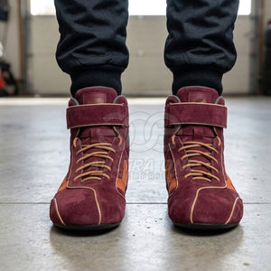 Zapatos Profesionales para Automovilismo Diseñados para un Rendimiento de Carreras, Transpirables, Suaves, Acolchados, Ligeros, Ignífugos, con Suela Firme y Agarre - Product Image 2