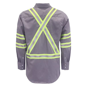 Gilet de sécurité haute visibilité réfléchissant en tissu polyester tricoté, classe 1 ANSI, imperméable, avec logo, vêtement de travail professionnel, doux - Product Image 2
