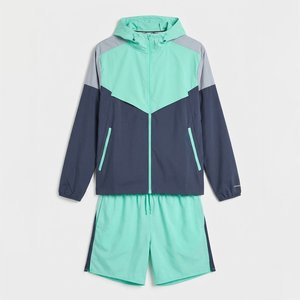 Ensemble coupe-vent en nylon pour homme avec logo personnalisé très demandé, veste et pantalon à séchage rapide, vêtements de sport pour la course à pied et la remise en forme en plein air - Product Image 1