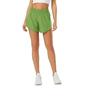 Shorts de course pour femmes, en tissu doux, extensible, respirant, absorbant les chocs, à séchage rapide, résistants et durables. - Product Image 2