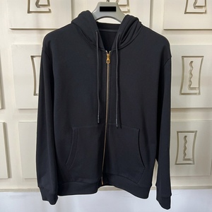 Sweat à capuche surdimensionné en molleton respirant 100 % coton noir et gris pour homme, qualité supérieure, automne, OEM ODM, streetwear, avec poche - Product Image 1