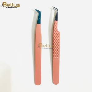 75 °   Pinzas para Extensión de Pestañas de Volumen Ruso, Probadas a Mano, Punta Fina, Mejor Calidad, Punta de Fibra, Marca Privada - Product Image 3