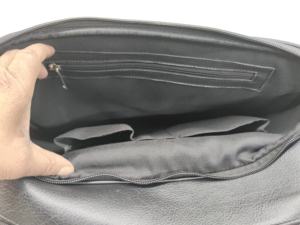 Sac à dos pour ordinateur portable en cuir véritable de haute qualité 20-35L Fermeture éclair Doublure en polyester imperméable Voyage d'affaires Usage quotidien Unisexe - Product Image 3