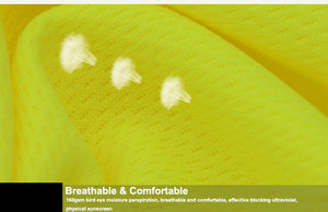 Polo de travail haute visibilité imperméable thermique respirant grande taille à manches courtes avec logo personnalisé - Product Image 6