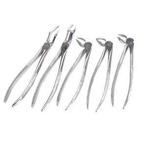 Ensemble de forceps manuels chirurgicaux dentaires en acier inoxydable de haute qualité, réutilisables, classe I, garantie 1 an - Product Image 6