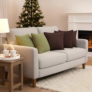 SOGA Luxury 5PC <b>Cable</b> <b>Knit</b> Pillowcases and Sage Green Covers Cozy Sofa Decorative & <b>Throw</b> Pillows - Product Image 6