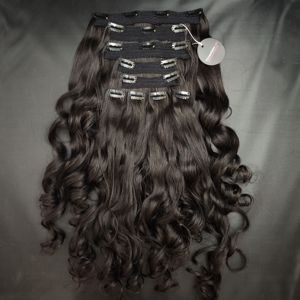 Extensiones de Cabello Natural con Clip, 100% Remy Virgen, Liso Natural, Doble/Simple Trama, Invisibles y Sin Costuras - Product Image 4