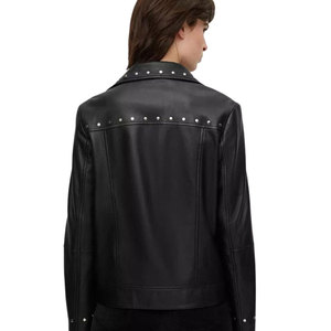Customized Wholesale new fashion men blank solid cowboy <b>jackets</b> motorcycle style leather <b>jackets</b> for Women - Product Image 2